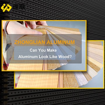 Bolehkah anda menjadikan aluminium kelihatan seperti kayu